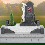 Мемориальный комплекс из серого гранита — фото 4