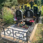 Благоустройство захоронений: плитка и ограда — фото 16