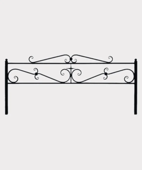 Ограда - «волна» с верхом