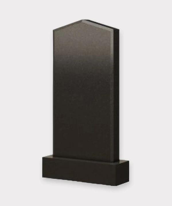 Вертикальный памятник из чёрного гранита