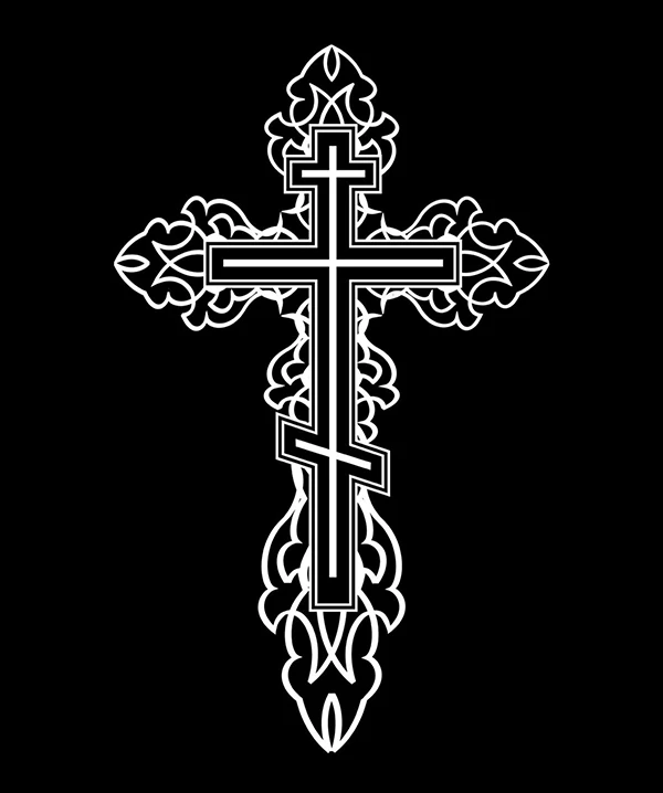 Гравировка «крест» – 16